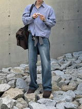 ASCLO Slub Vintage Denim Pants (8125)
