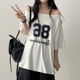 Deronspan Unbal Shoulder Boxy Fit Short Sleeve Tee