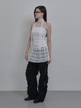LACE TUBETOP OPS & SCARF
