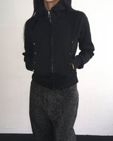 Stud slim hood jumper