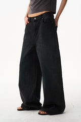 Washed Wide Leg Jeans