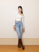 Ines shirts bustier (White)