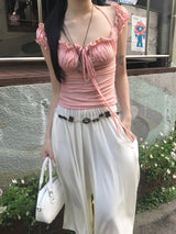 Boheme Line Vintage Wood Beads String Belt
