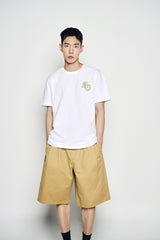 25SS ブロックピクセルロゴショートスリーブTシャツ ホワイト