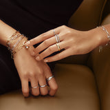 [Worn by Baby Monster Ahyeon] Bezel Set 925 Silver +Rhodium plating Ring R058-03H