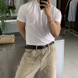 Hidden Air Mesh Muscle Fit Short Sleeve Ties