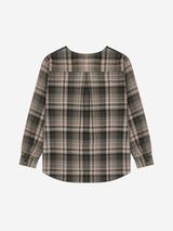 1/2 BLEND PATCH SWEATSHIRTS (CHARCOAL/BROWN)