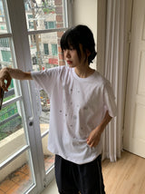 [unisex] Murre Loose Fit Printing Short Sleeve Tee
