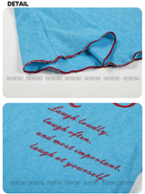ワイドネックオフショルダーレタリング長袖Tシャツ