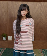 Stripe Dolphin Long Sleeve T-shirt