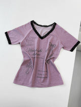 Epilogue Lace Slim Tee