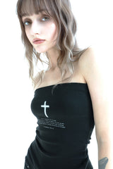 Cross Tube Top (Black)