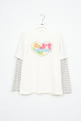 (W) Deco Striped Top (2color)