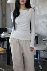 Carol Halter Off Shirring Tee