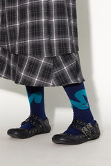 Geometric color block casual and comfortable multi-color animal print socks