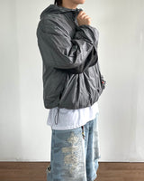 Wave Zipper Hood Windbreaker