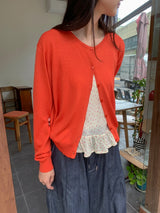 Mahi Basic Summer Long Sleeve Cardigan