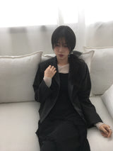 ラウンドカラージャケット