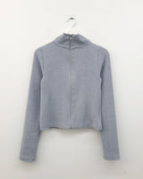 Essential Knit Half-Neck Zip-Up (3color)