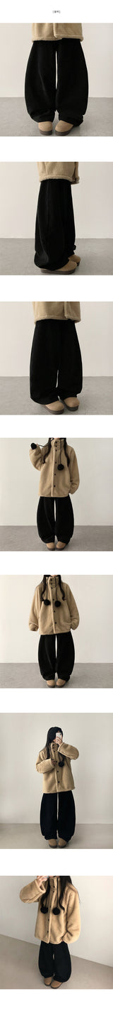 Duff corduroy wide pants