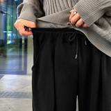 Nopi First Round Tuck Flow Banding Wide Pants