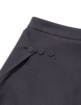 FLARED SKIRT PANTS(CHARCOAL)