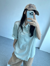ラインポイントバルーンピグメントコットンバミューダ💚🩶🤎 - 3 カラーズ