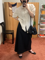 リネンロングスカート