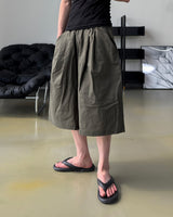 Rok Linen Pintuck Bermuda Pants