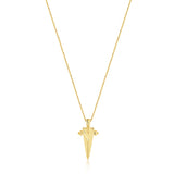 [Nowadays Siyoon, STAYC Aisa, Seo Sujin Worn] Geometric Point 925 Silver + 14k gold plating Necklace N053-03G