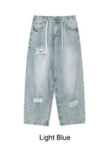 Lanes Damaged Wide Denim Pants