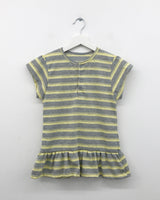Fore Striped Shirred T-shirt (2color)