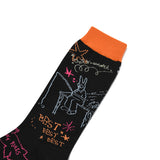 フィッシンググラフィックソックス [BLACK]