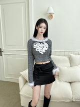 1115. Ribbon satin strap mini sk