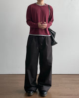 Dobby Stripe Denim Pants