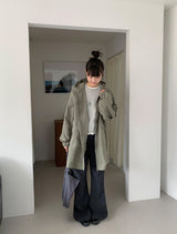 26SS★【BAONHAUS】キャサリンバンディングセミブーツカットパンツ