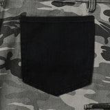 DN camo color combination denim pants (1C)