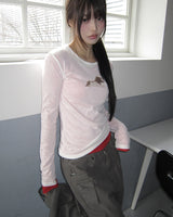 Hizel ドンキーシアーロングスリーブTシャツ