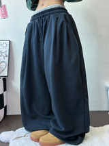 ベーシックピンタックロングパンツ 🤍🩶🖤💙4カラー