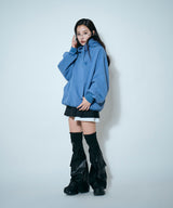 UNISEX 裏起毛パッチロゴパーカー