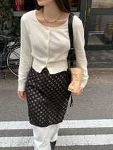 [MADE] Harmo layered knit skirt