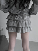 velvet cancan skirt (2color)