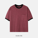 クロップピグメントリンガーTシャツ