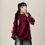 Football Two-Line Loose Fit Sweatshirt