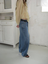 Mild denim pants