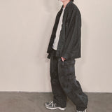 double check deconstructed shirt_black