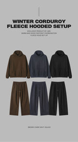 LMN ウィンターコーデュロイナッピングワイドストリングパンツ (3 colors)