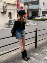 デューンY2Kデニムミニスカート