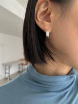 [925silver] ワンタッチマットピアス