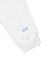 ツインスターチェックアップリケ長袖Tシャツ ホワイト(CV2GSUT555A)
